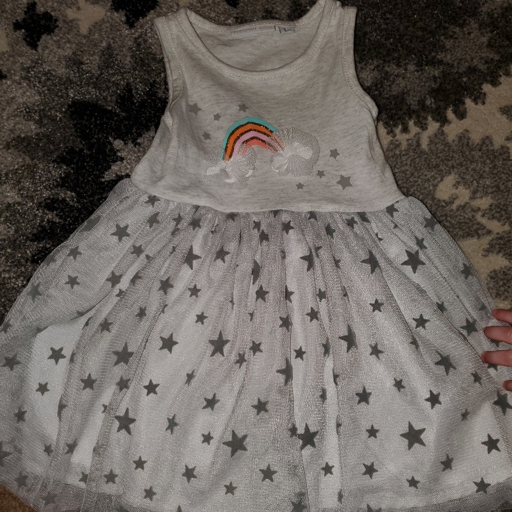 Elegant baby rainbow tutu dress